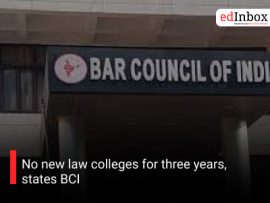 No new law colleges for three years, states BCI