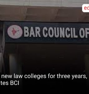No new law colleges for three years, states BCI