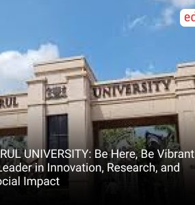 PARUL UNIVERSITY: Be Here, Be Vibrant – A Leader in Innovation, Research, and Social Impact