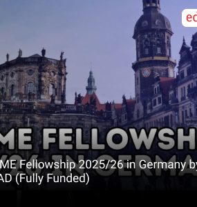 PRIME Fellowship 2025/26 in Germany by DAAD (Fully Funded)