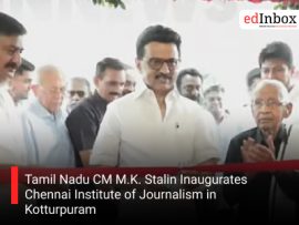 Tamil Nadu CM M.K. Stalin Inaugurates Chennai Institute of Journalism in Kotturpuram