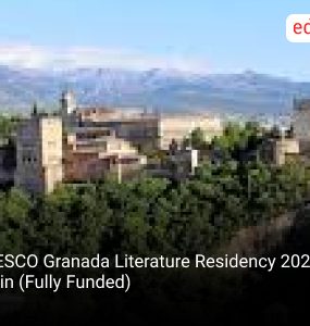 UNESCO Granada Literature Residency 2025 in Spain (Fully Funded)