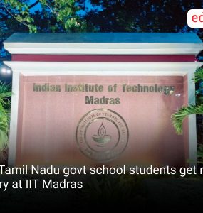 28 Tamil Nadu govt school students get rare entry at IIT Madras