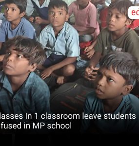 5 Classes In 1 classroom leave students confused in MP school