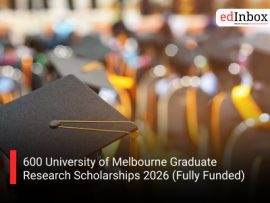 600 University of Melbourne Graduate Research Scholarships 2026 (Fully Funded)