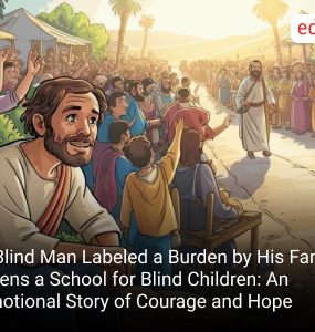 A Blind Man Labeled a Burden by His Family Opens a School for Blind Children: An Emotional Story of Courage and Hope