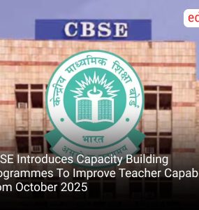 CBSE Introduces Capacity Building Programmes To Improve Teacher Capabilities From October 2025