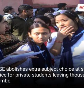 CBSE abolishes extra subject choice at short notice for private students leaving thousands in limbo