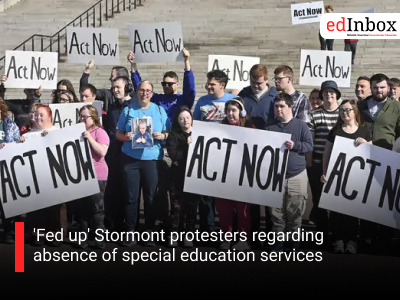 'Fed up' Stormont protesters regarding absence of special education services