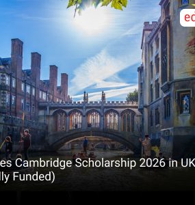 Gates Cambridge Scholarship 2026 in UK (Fully Funded)