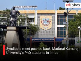 Syndicate meet pushed back, Madurai Kamaraj University's PhD students in limbo