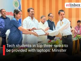 Tech students in top three ranks to be provided with laptops: Minister