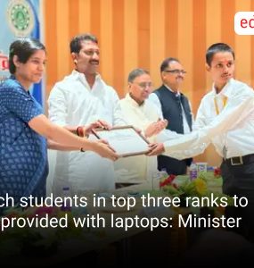 Tech students in top three ranks to be provided with laptops: Minister