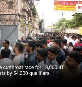 The cutthroat race for 18,000 IIT seats by 54,000 qualifiers