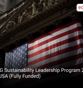 UPG Sustainability Leadership Program 2026 in USA (Fully Funded)