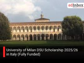 University of Milan DSU Scholarship 2025/26 in Italy (Fully Funded)