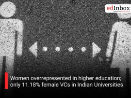 Women overrepresented in higher education; only 11.18% female VCs in Indian Universities