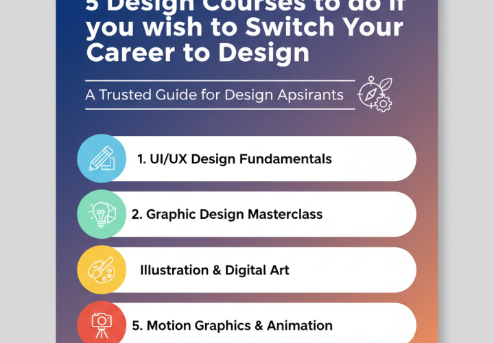 5 Design Courses to do if you wish to Switch Your Career to Design: A Trusted Guide for Design Aspirants