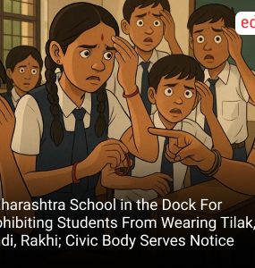 Maharashtra School in the Dock For Prohibiting Students From Wearing Tilak, Bindi, Rakhi; Civic Body Serves Notice