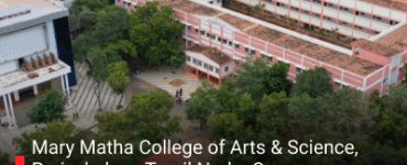 Mary Matha College of Arts & Science, Periyakulam, Tamil Nadu Courses, Admission Process, Entrance Exam, and Why Choose It