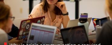 Why is crisis communication a required skill for media students?