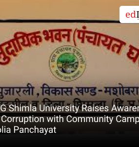 APG Shimla University Raises Awareness on Corruption with Community Camp in Biolia Panchayat