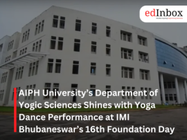 AIPH University’s Department of Yogic Sciences Shines with Yoga Dance Performance at IMI Bhubaneswar’s 16th Foundation Day