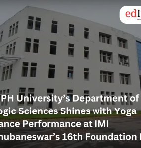 AIPH University’s Department of Yogic Sciences Shines with Yoga Dance Performance at IMI Bhubaneswar’s 16th Foundation Day