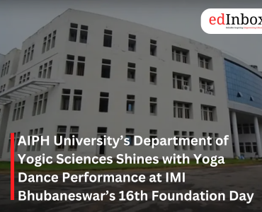 AIPH University’s Department of Yogic Sciences Shines with Yoga Dance Performance at IMI Bhubaneswar’s 16th Foundation Day