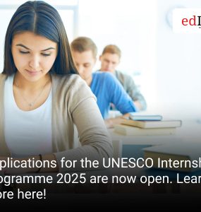 Applications for the UNESCO Internship Programme 2025 are now open. Learn more here!