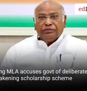 Cong MLA accuses govt of deliberately weakening scholarship scheme