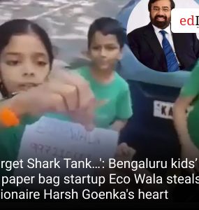 ‘Forget Shark Tank…': Bengaluru kids’ Rs 10 paper bag startup Eco Wala steals billionaire Harsh Goenka's heart