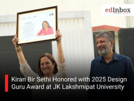 Kiran Bir Sethi Honored with 2025 Design Guru Award at JK Lakshmipat University