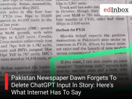 Pakistan Newspaper Dawn Forgets To Delete ChatGPT Input In Story: Here's What Internet Has To Say