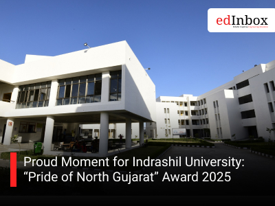 Proud Moment for Indrashil University: “Pride of North Gujarat” Award 2025