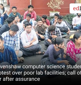 Ravenshaw computer science students protest over poor lab facilities; call off stir after assurance