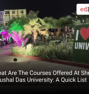What Are The Courses Offered At Shri Khushal Das University: A Quick List