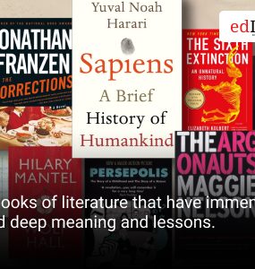 7 books of literature that have immense and deep meaning and lessons.