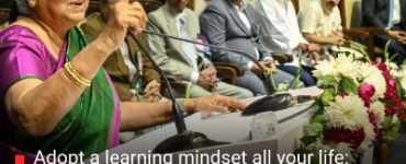 Adopt a learning mindset all your life: Sudha Murthy at Andhra University Alumni Association Meeting