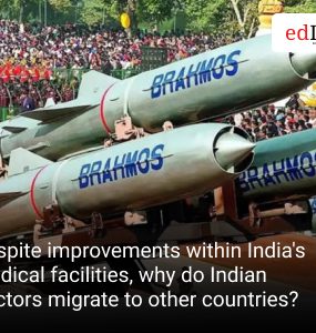 Despite improvements within India's medical facilities, why do Indian doctors migrate to other countries?