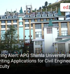 Hiring Alert: APG Shimla University is Inviting Applications for Civil Engineering Faculty