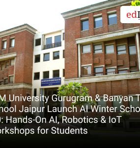 IILM University Gurugram & Banyan Tree School Jaipur Launch AI Winter School 2.0: Hands-On AI, Robotics & IoT Workshops for Students