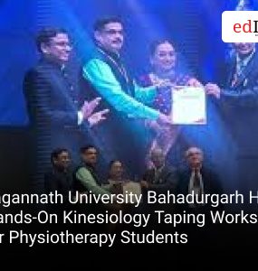 Jagannath University Bahadurgarh Hosted Hands-On Kinesiology Taping Workshop for Physiotherapy Students