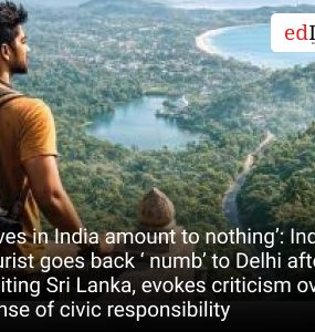 ‘Lives in India amount to nothing’: Indian tourist goes back ‘ numb’ to Delhi after visiting Sri Lanka, evokes criticism over sense of civic responsibility
