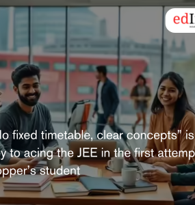 No fixed timetable, clear concepts” is the key to acing the JEE in the first attempt by Topper’s student