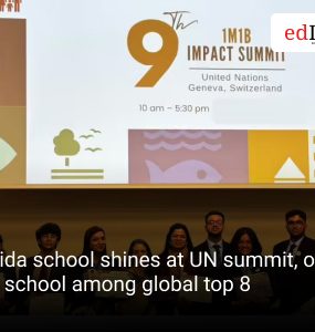 Noida school shines at UN summit, only UP school among global top 8