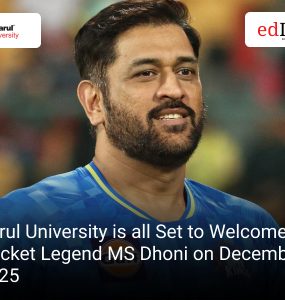 Parul University is all Set to Welcome Cricket Legend MS Dhoni on December 2, 2025
