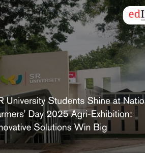 SR University Students Shine at National Farmers' Day 2025 Agri-Exhibition: Innovative Solutions Win Big