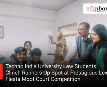 Techno India University Law Students Clinch Runners-Up Spot at Prestigious Lex Fiesta Moot Court Competition