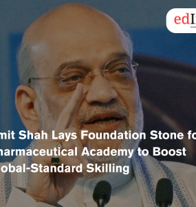 Amit Shah Lays Foundation Stone for Pharmaceutical Academy to Boost Global-Standard Skilling